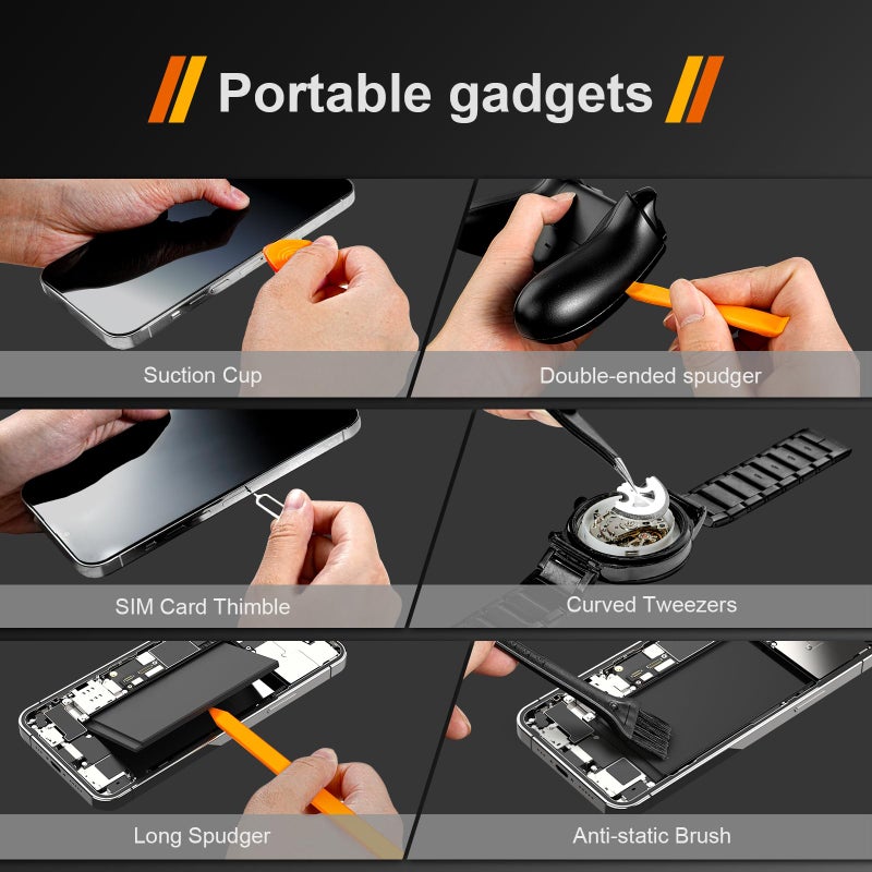 JOREST 38Pcs Small Precision Screwdriver Set with Torx T5  T6  Y00  Mini Repair Tool Kit for Macbook  Computer  Laptop  iPhone  PS4 PS5  Xbox  Switch  Eyeglasses  Watch  Ring Doorbell  Electronic  etc - Image 3